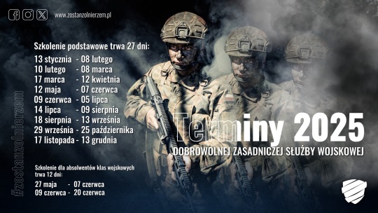 Terminy szkolenia wojskowego