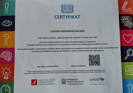 Szko�a dost�pna dla wszystkicj